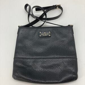 Kate Spade black pebbled leather crossbody bag